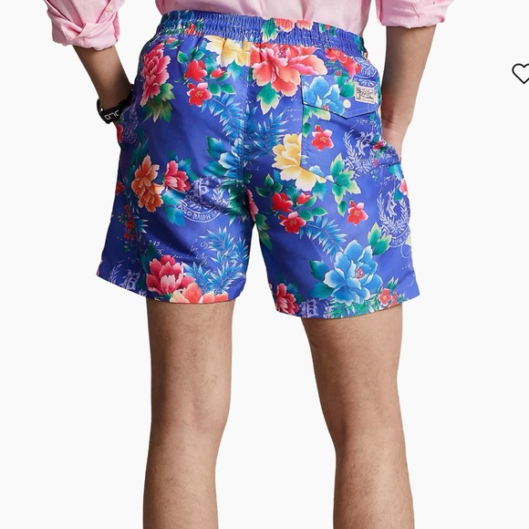 Polo Ralph Lauren Men’s Floral Swim Trunks Size S - Picture 3 of 16